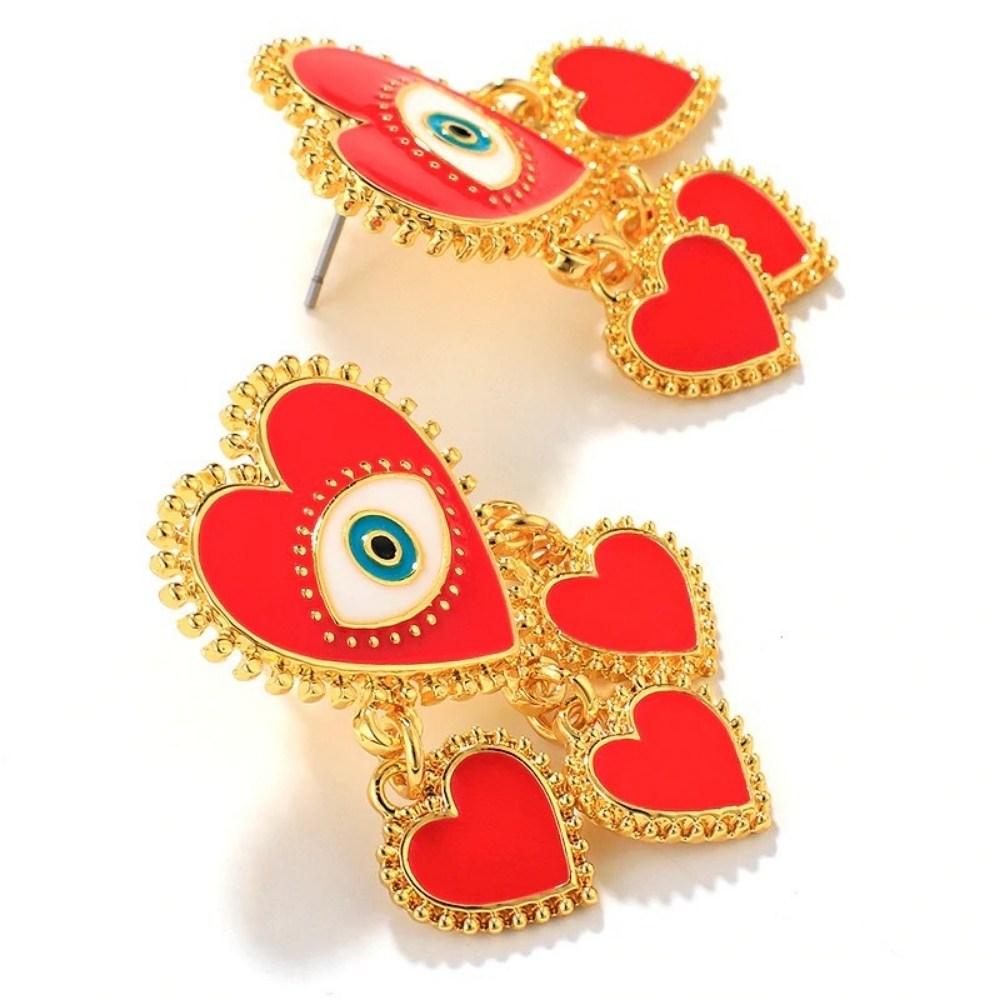 Evil Eye Earrings Gold