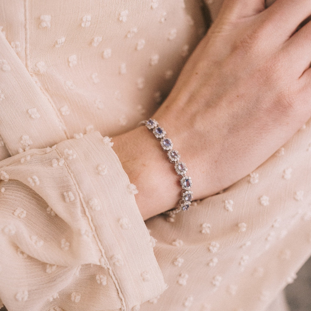 Elegant Blue Sapphire Bracelet