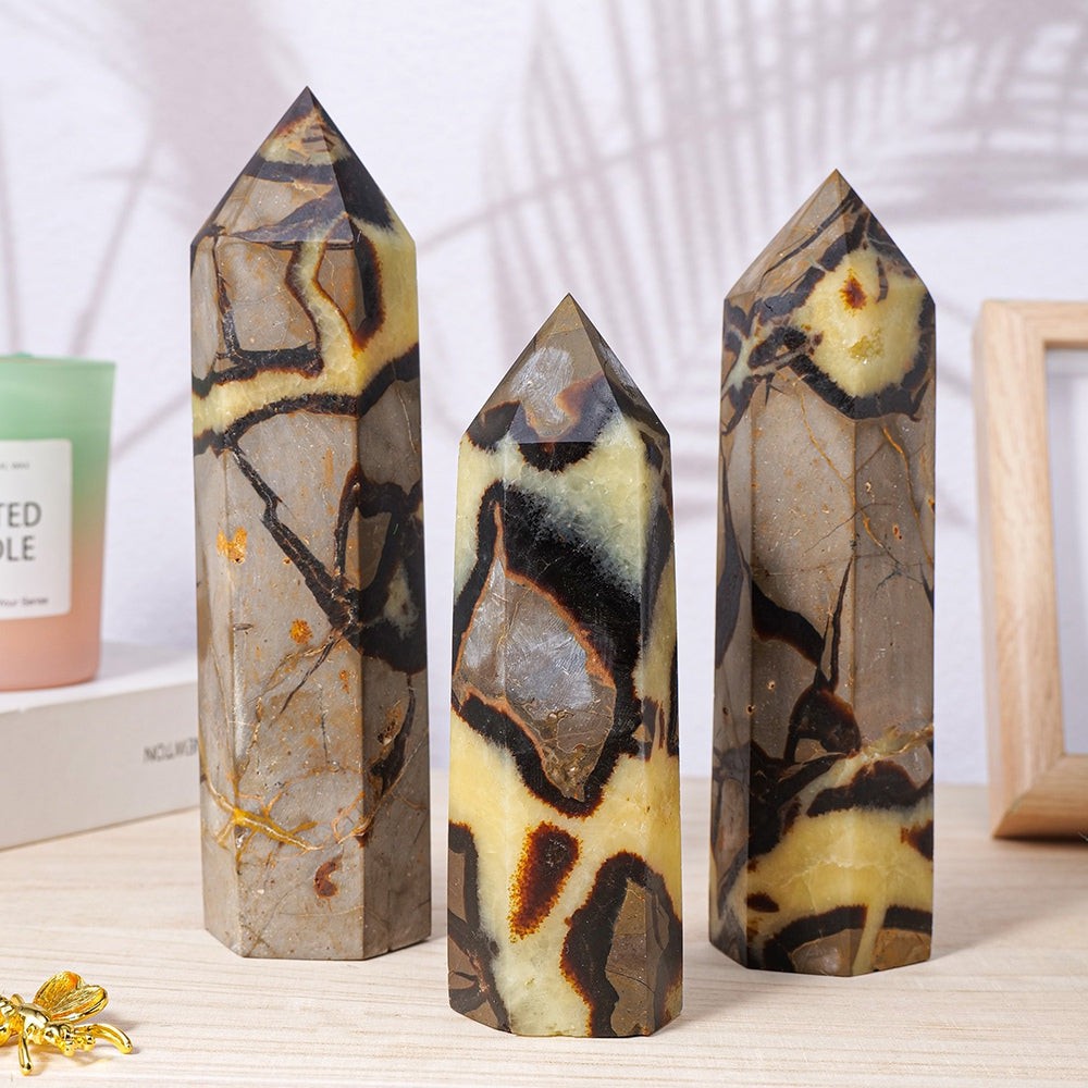 Ancient Septarian Crystal Tower