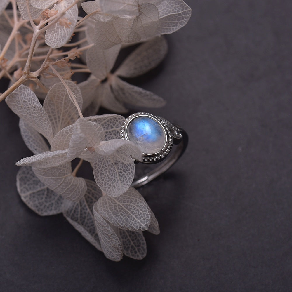 Retro Vibes Moonstone Ring