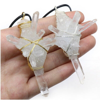 Pillar Clear Quartz Necklaces