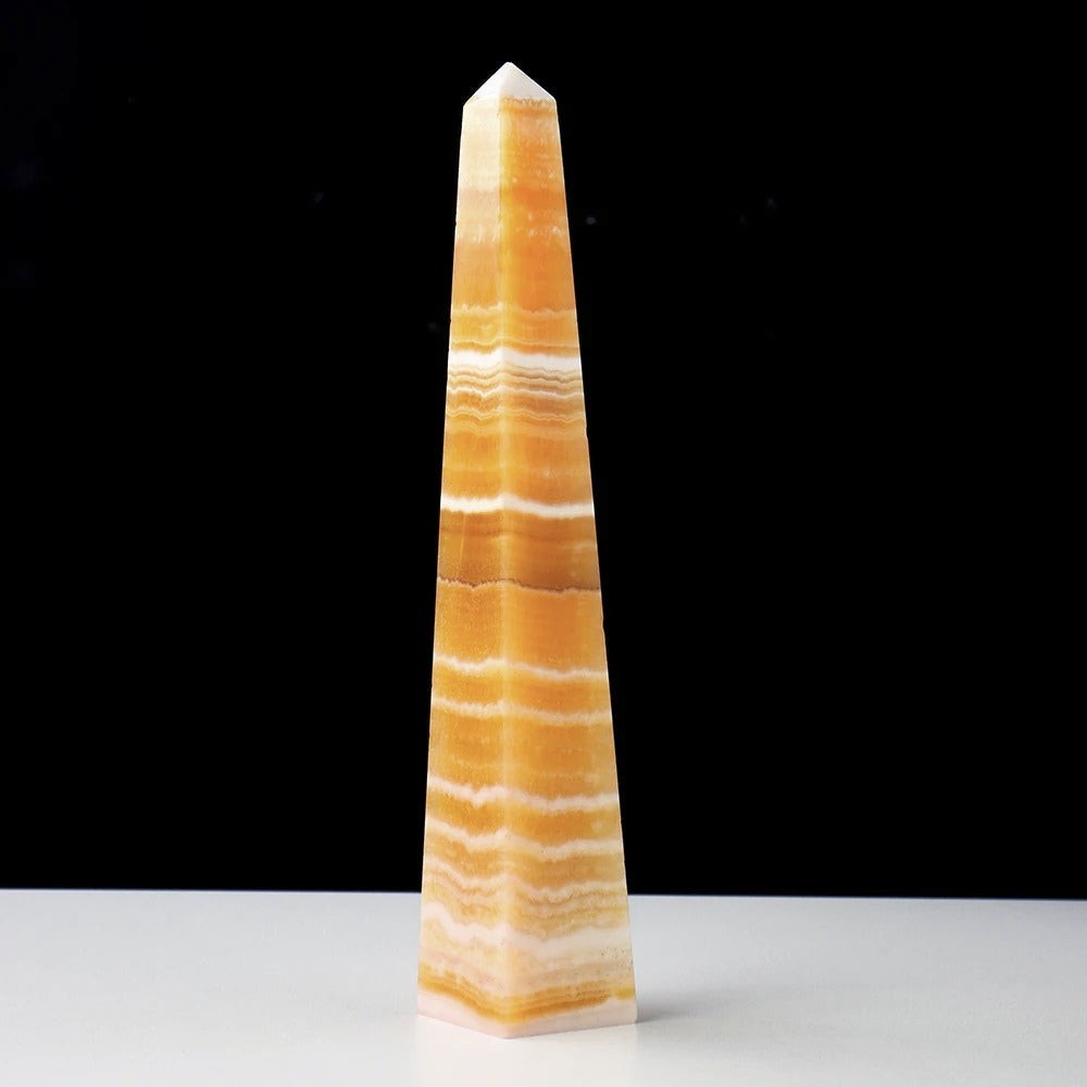 Yellow Calcite Big Energy Obelisk