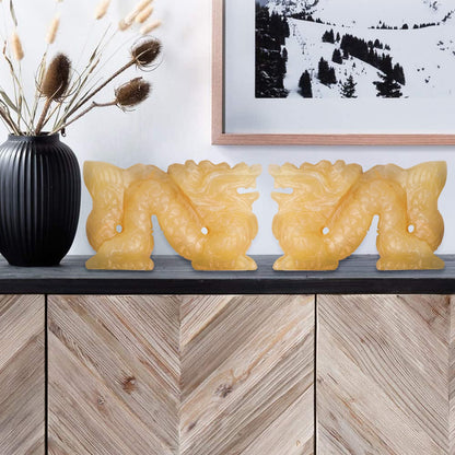 Dragon & Elephant Serpentine Figurines – Spiritual Home Accents