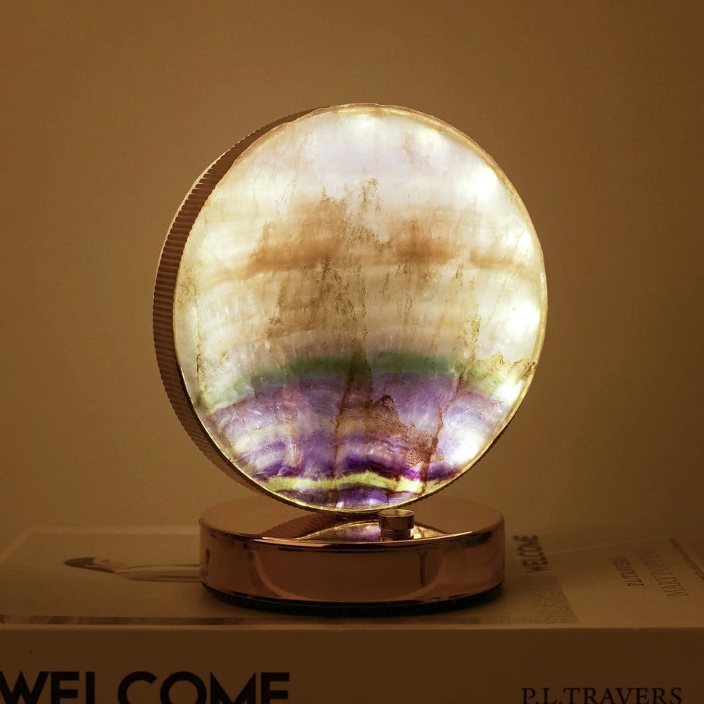 Elegant Round Crystal Nightlight Lamp