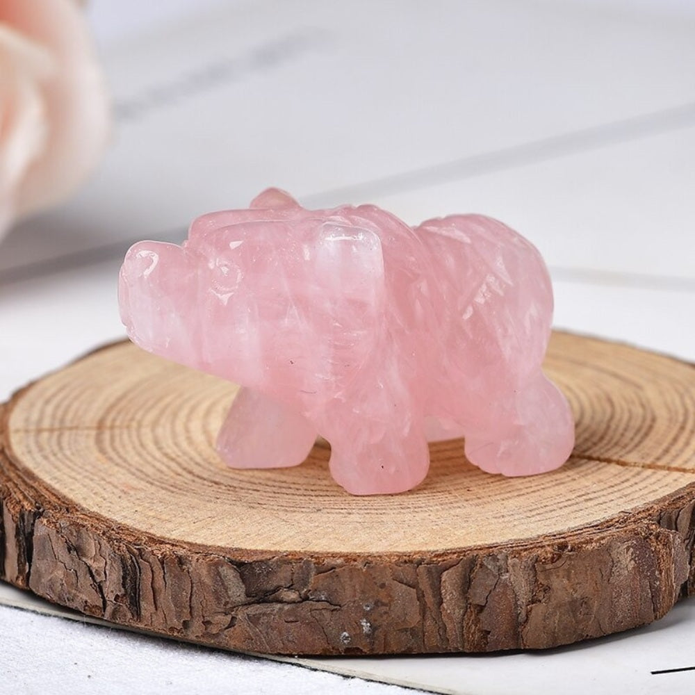 Natural Stone Bear Figurine