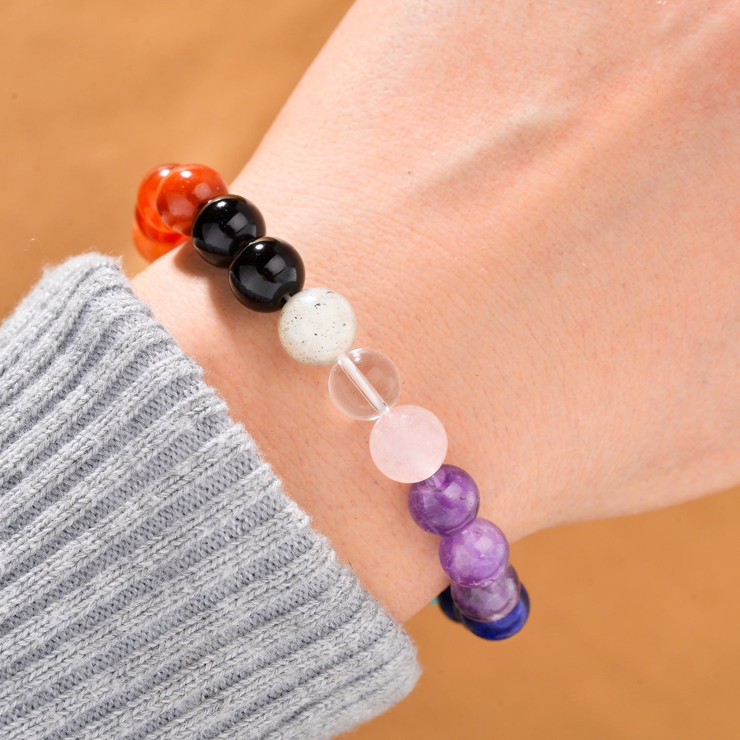7-Gemstone Chakra Bead Bracelet – Healing & Empowerment on Your Wrist