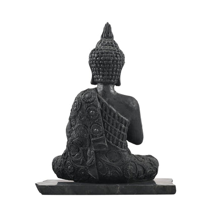 Natural Shungite Stone Buddha Statue