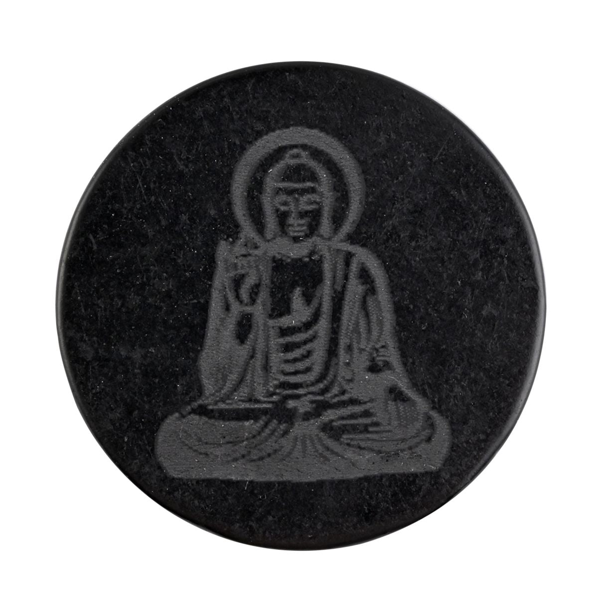 Shungite Engraved Round Cellphone Tile