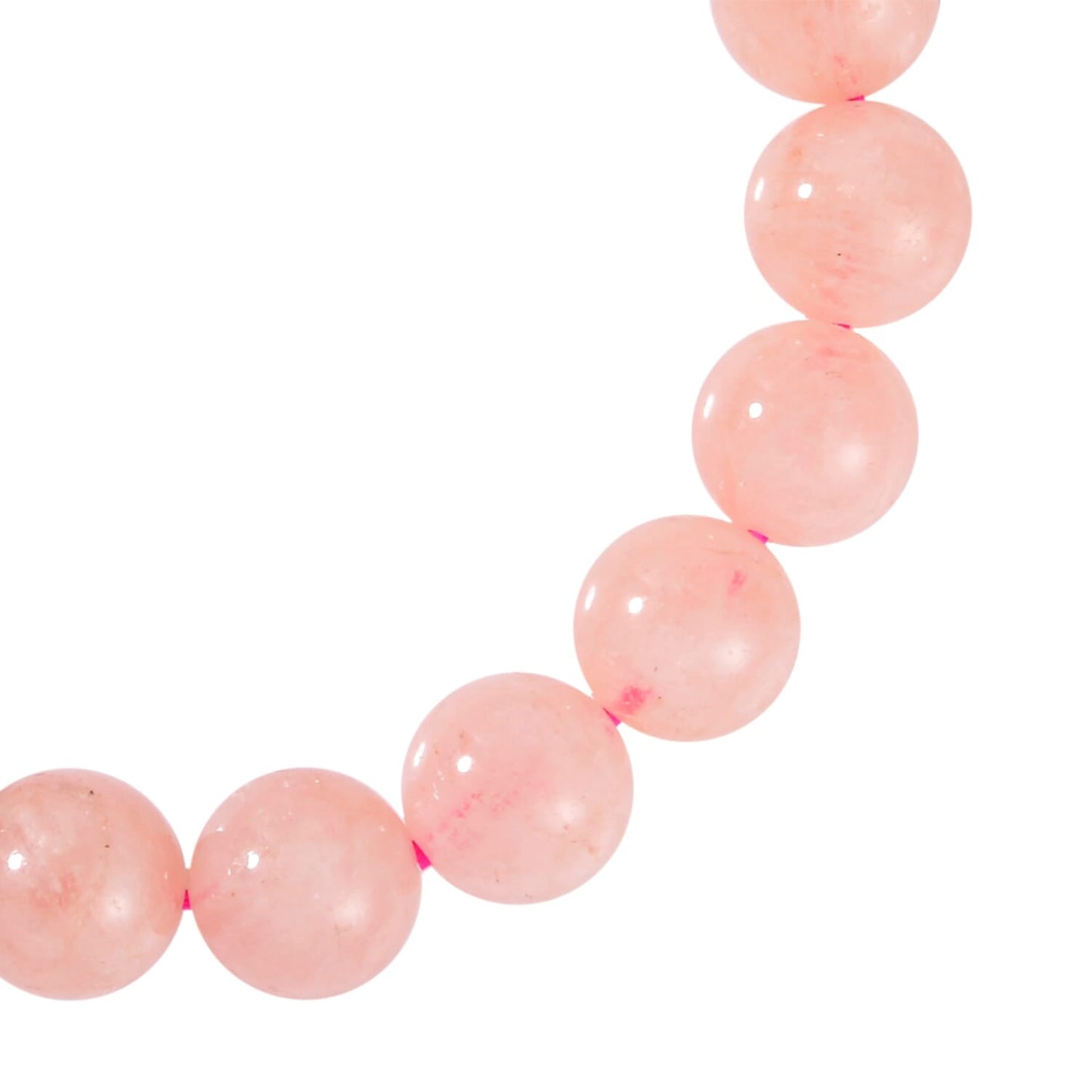 Pink Morganite Beaded Necklace – To Unblock the Heart Chakra