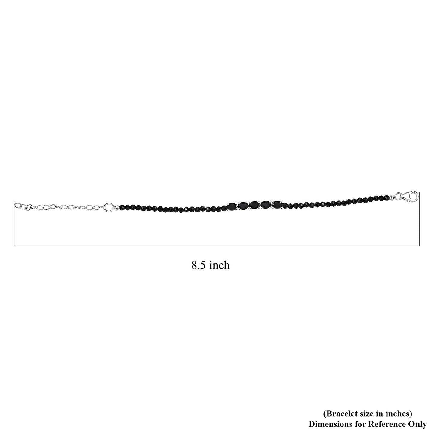 D'Joy Gemstone Beaded Bracelet in Silver