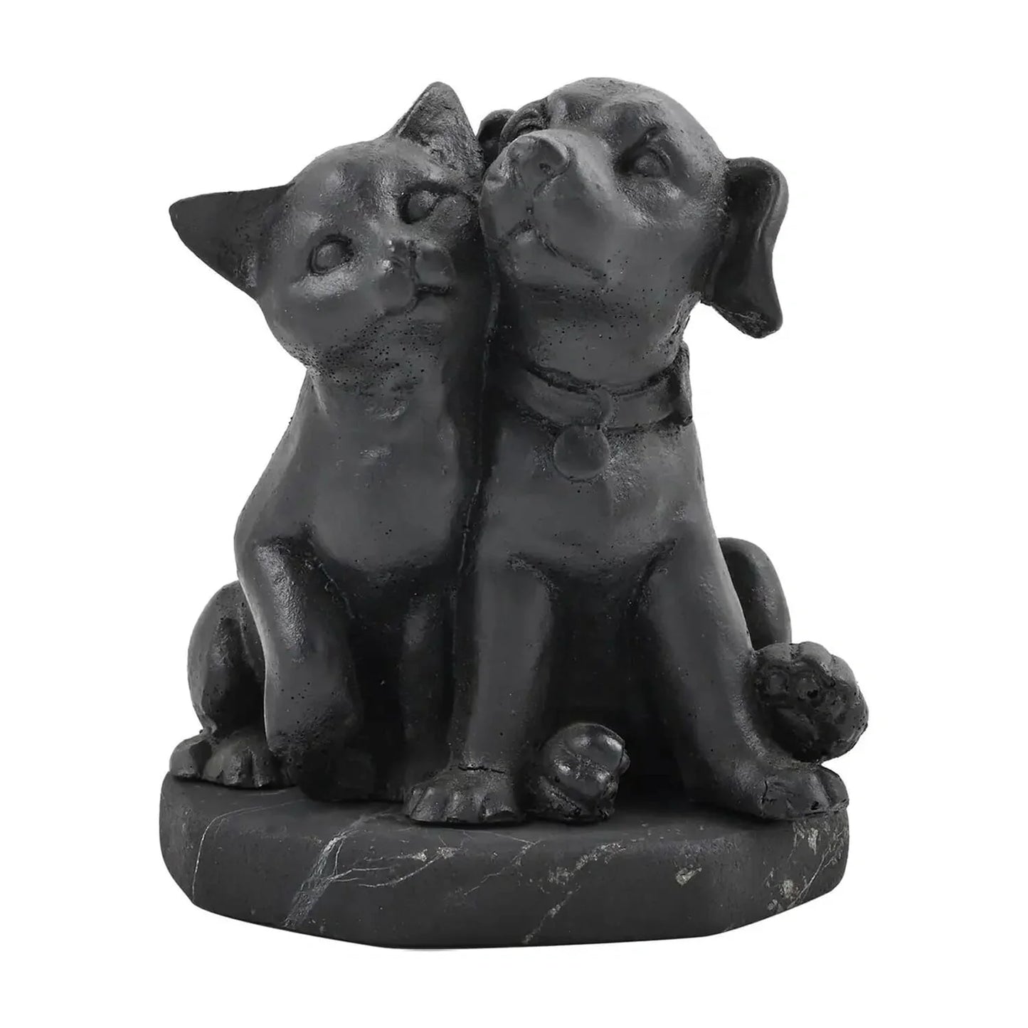 Guardian Companions: Shungite Cat & Dog Figurine