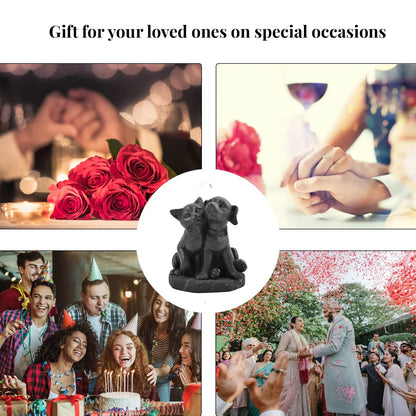 Guardian Companions: Shungite Cat & Dog Figurine