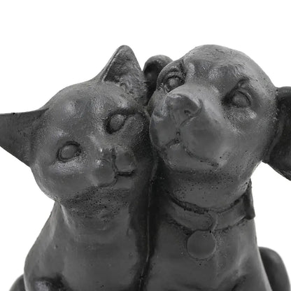 Guardian Companions: Shungite Cat & Dog Figurine