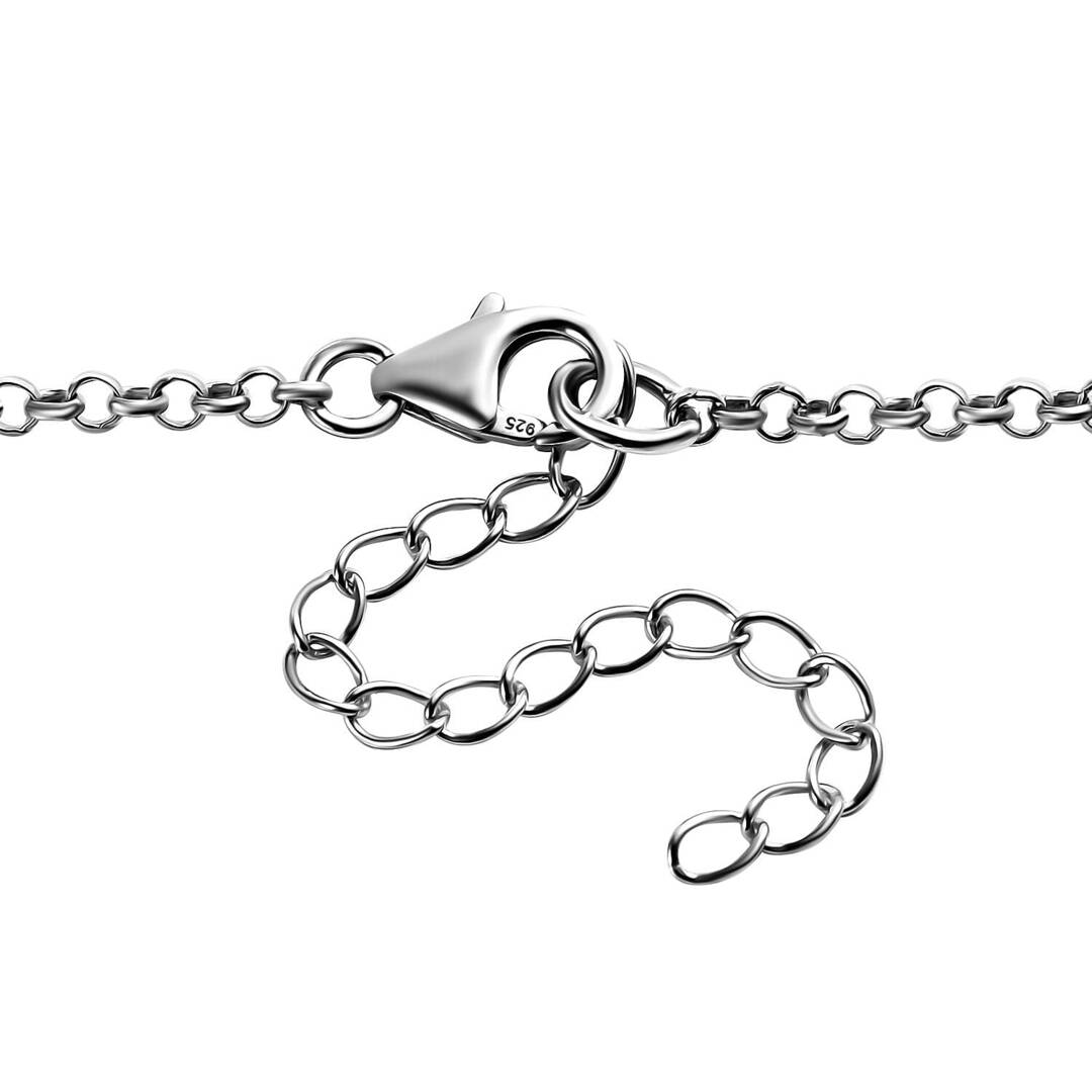 Larimar and Diamond Tree of Life Necklace