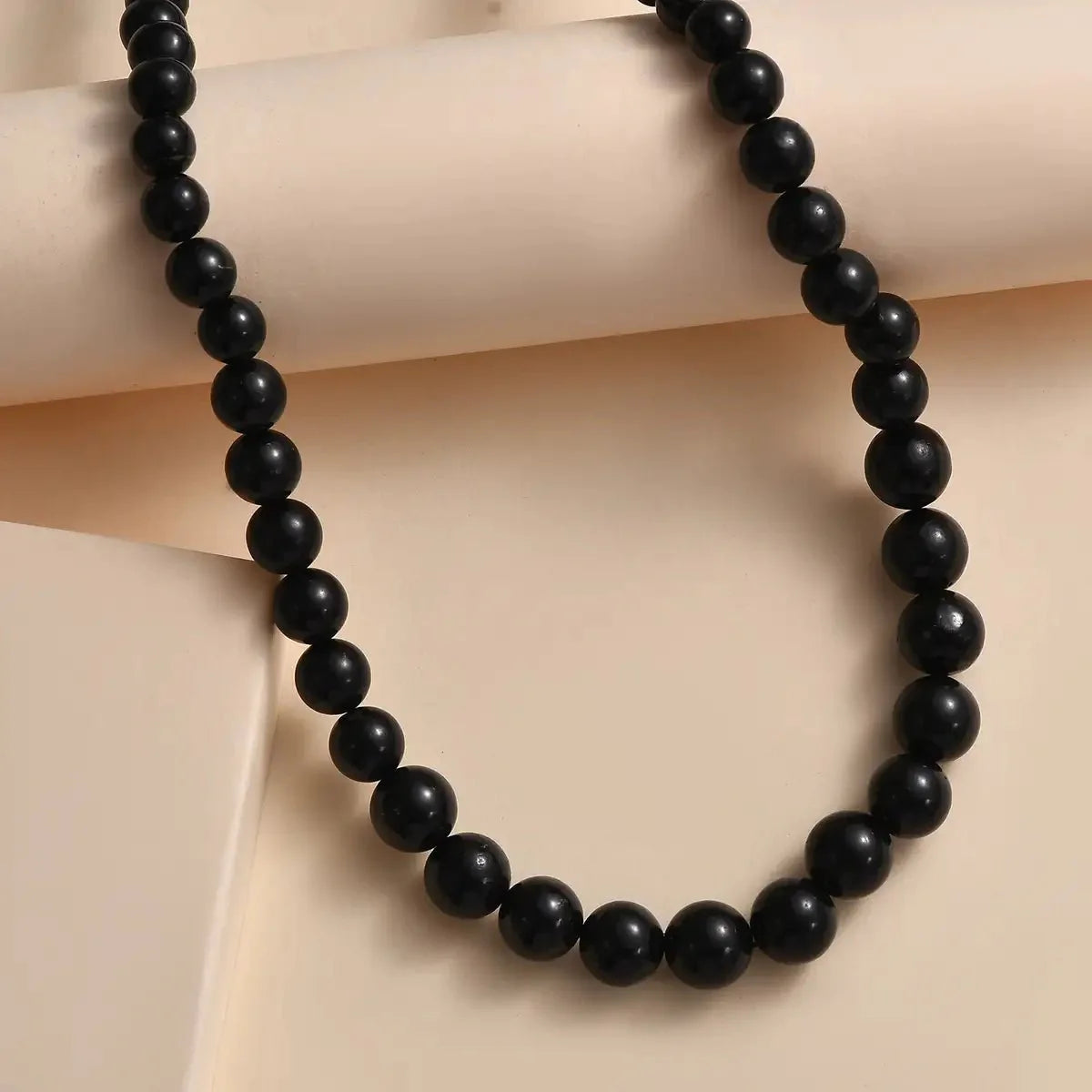 Shungite Necklace with 18K Gold Clasp