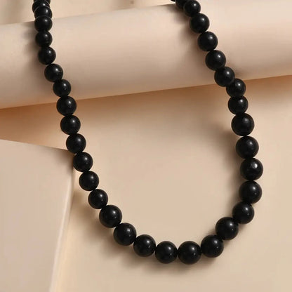 Shungite Necklace with 18K Gold Clasp