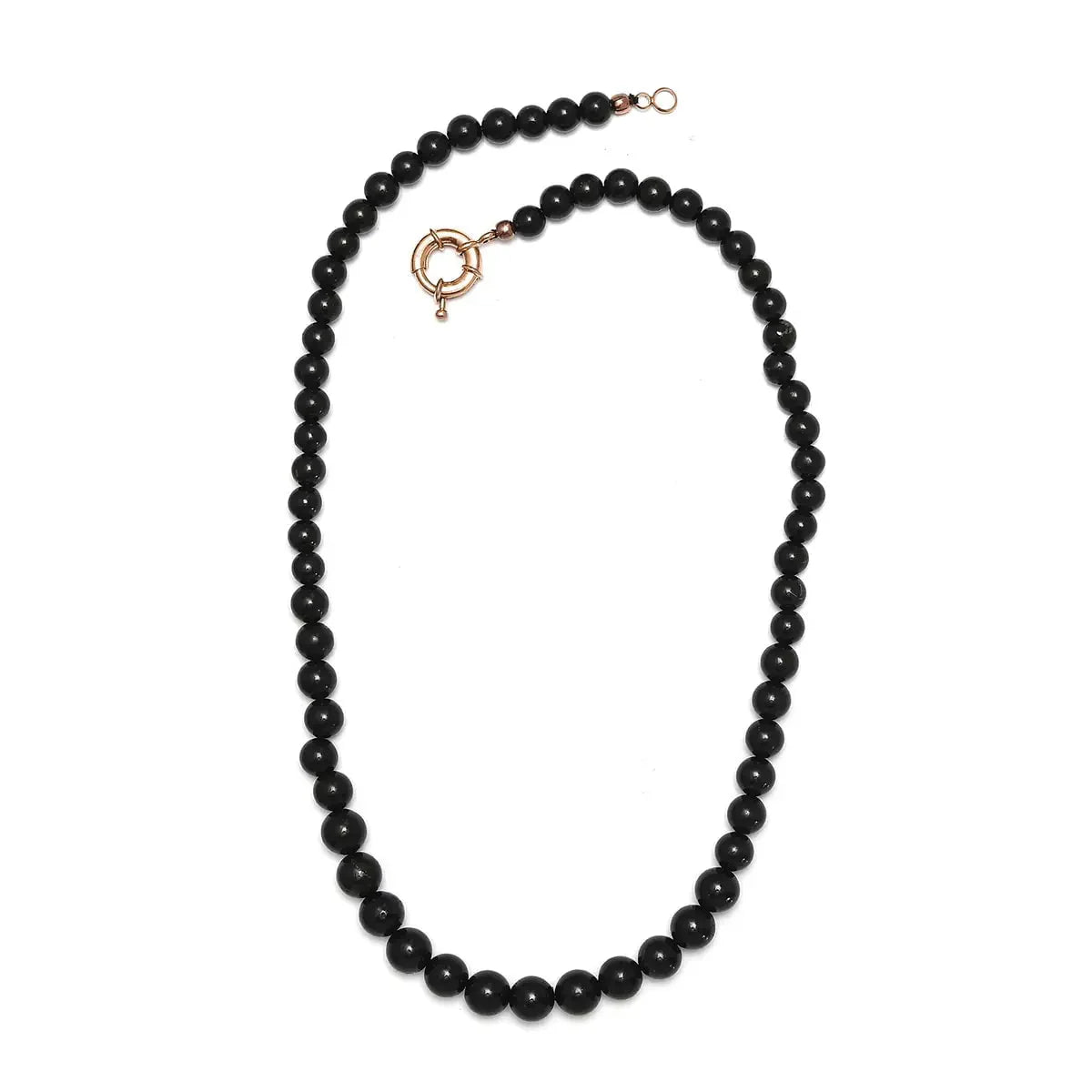 Shungite Necklace with 18K Gold Clasp