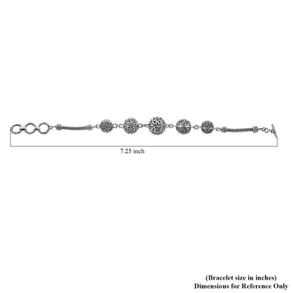 Bali Legacy Frangipani Filigree Silver Bracelet