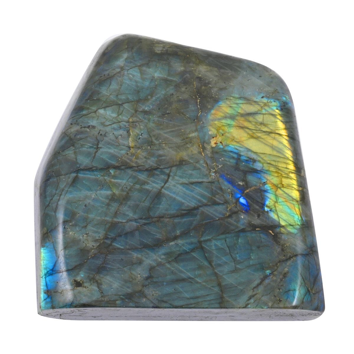 Iridescent Labradorite Free Form – A Magical Display of Clarity and Protection