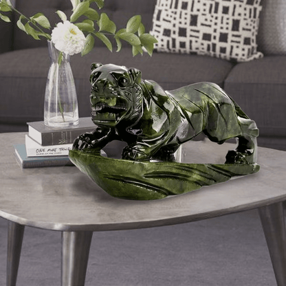 Serpentine Gemstone Animal Figurines – Artistry in Every Detail