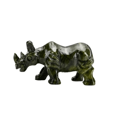 Serpentine Gemstone Animal Figurines – Artistry in Every Detail