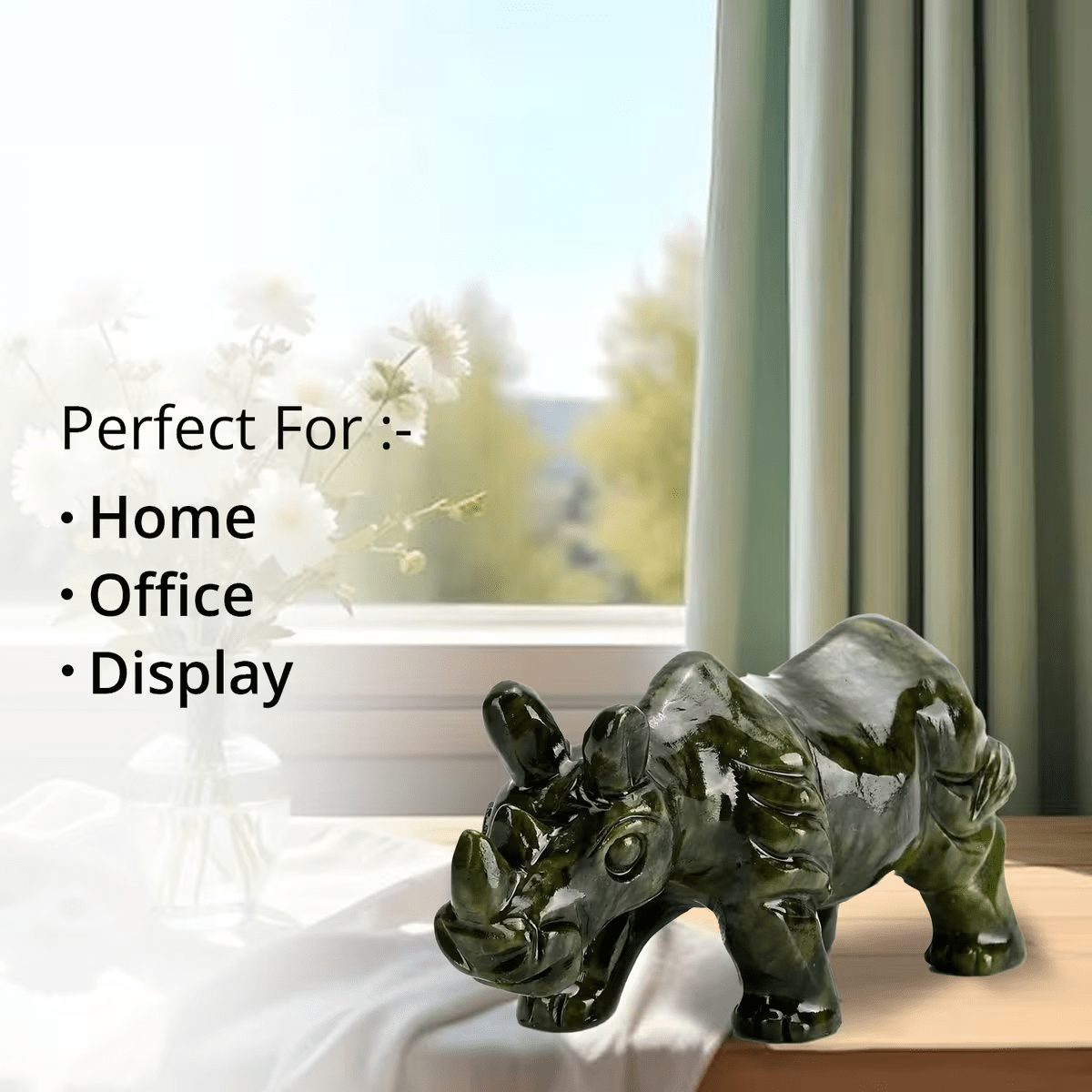 Serpentine Gemstone Animal Figurines – Artistry in Every Detail