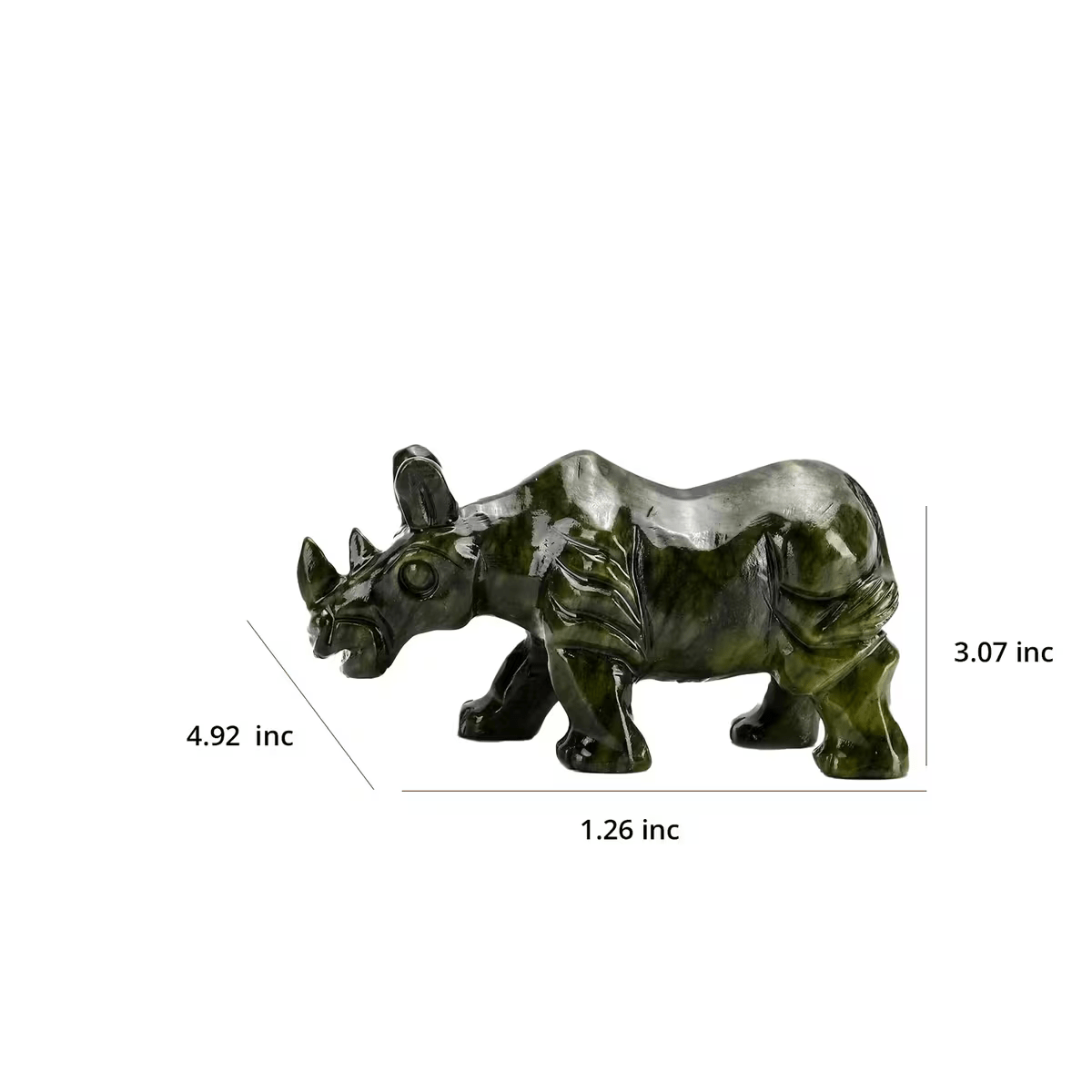 Serpentine Gemstone Animal Figurines – Artistry in Every Detail