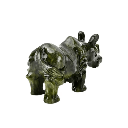 Serpentine Gemstone Animal Figurines – Artistry in Every Detail