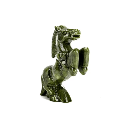 Serpentine Gemstone Animal Figurines – Artistry in Every Detail