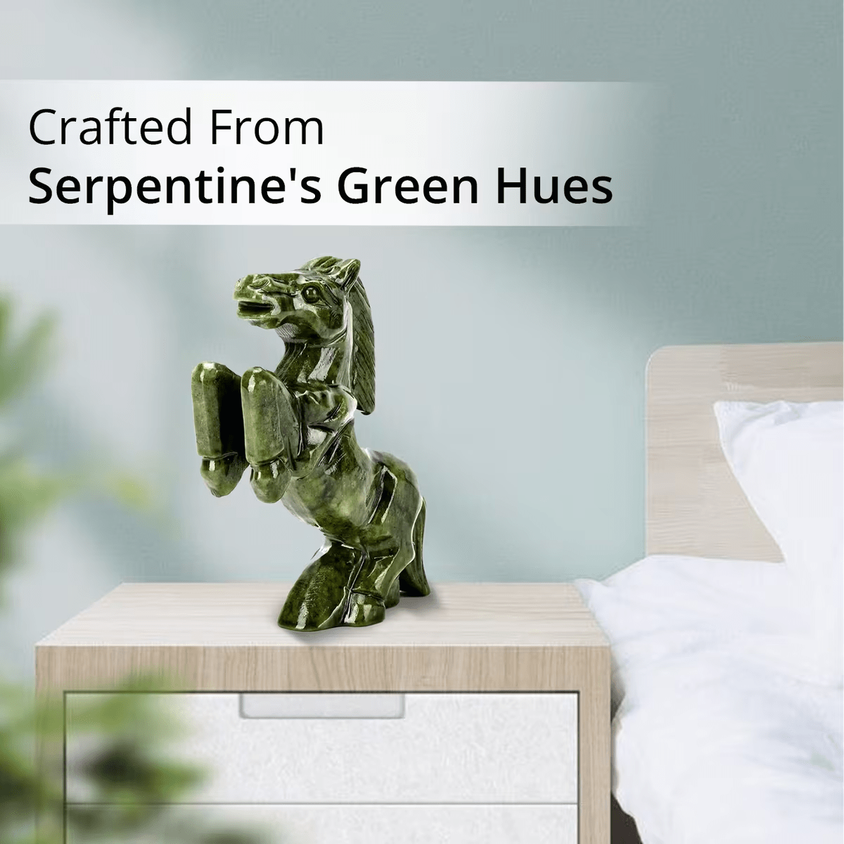 Serpentine Gemstone Animal Figurines – Artistry in Every Detail