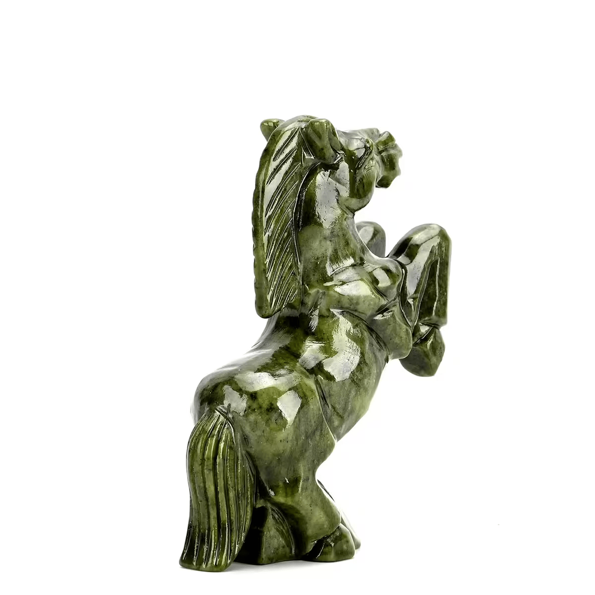 Serpentine Gemstone Animal Figurines – Artistry in Every Detail