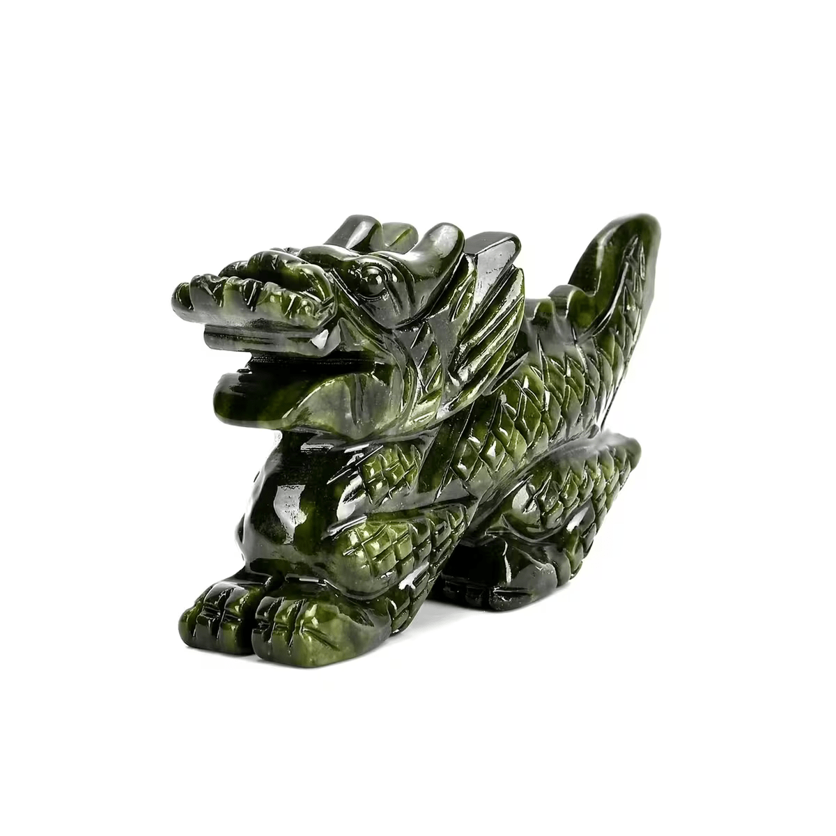 Serpentine Gemstone Animal Figurines – Artistry in Every Detail