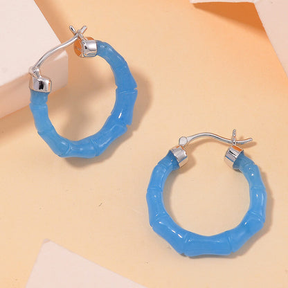 Jade Hoop Earrings — Colorful Elegance in Every Pair