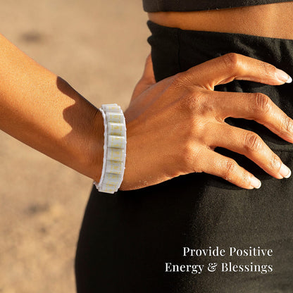 Natural Jade Prayer Wheel Cord Bracelet — Channel Strength and Healing Power