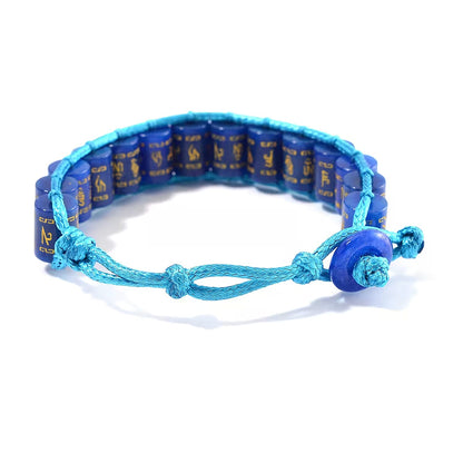 Natural Jade Prayer Wheel Cord Bracelet — Channel Strength and Healing Power