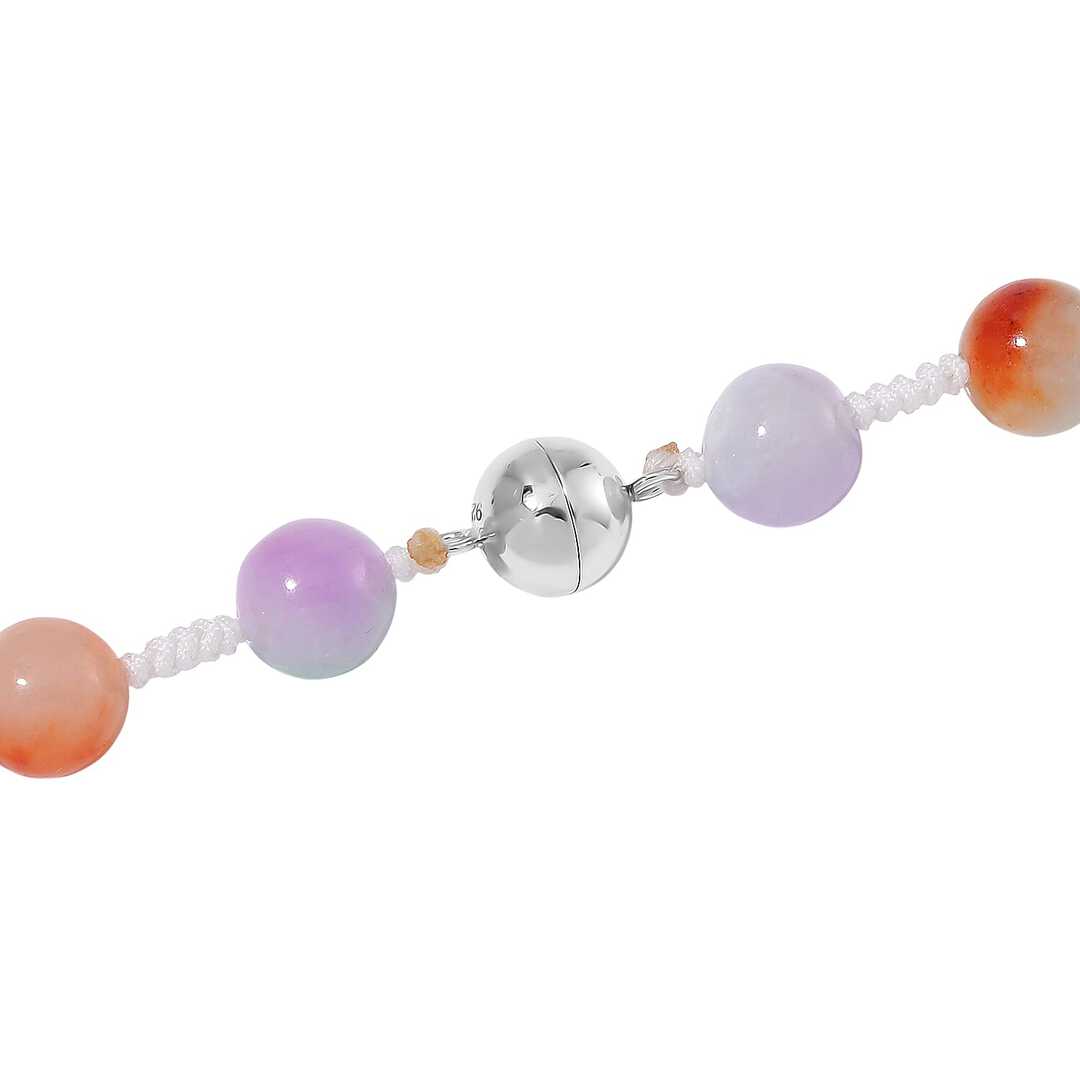 Multi-Color Jade Carved Pendant Necklace