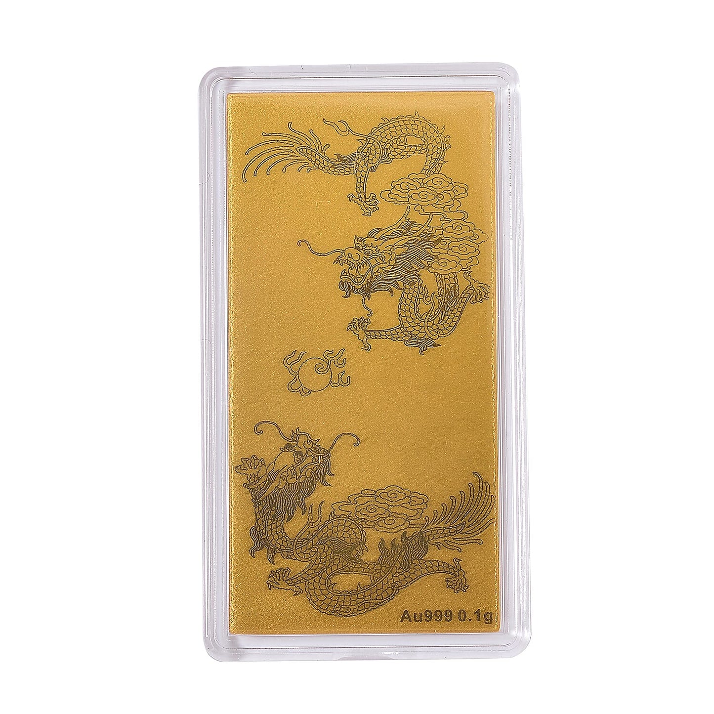 24K Gold Emboss Sheet Collection – Dragon Twins, Elephant & Statue of Liberty (100mg)