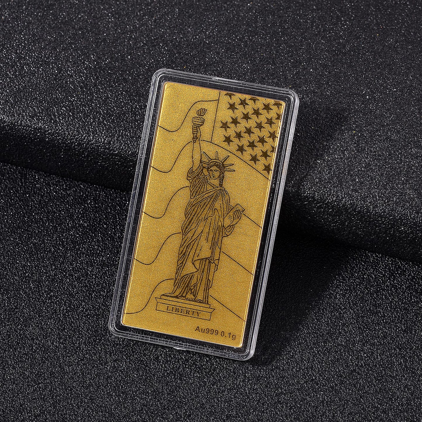 24K Gold Emboss Sheet Collection – Dragon Twins, Elephant & Statue of Liberty (100mg)