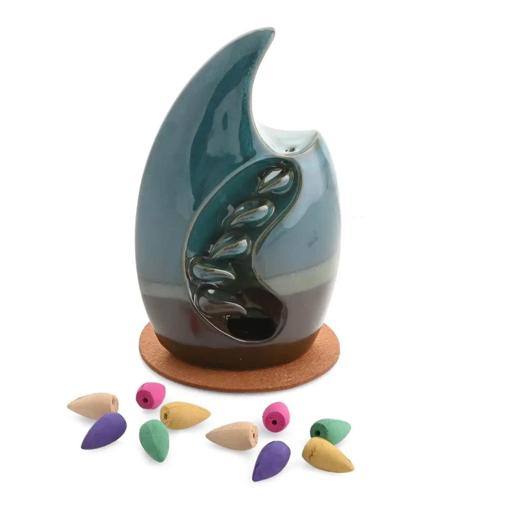 Cascading Ceramic Incense Burner