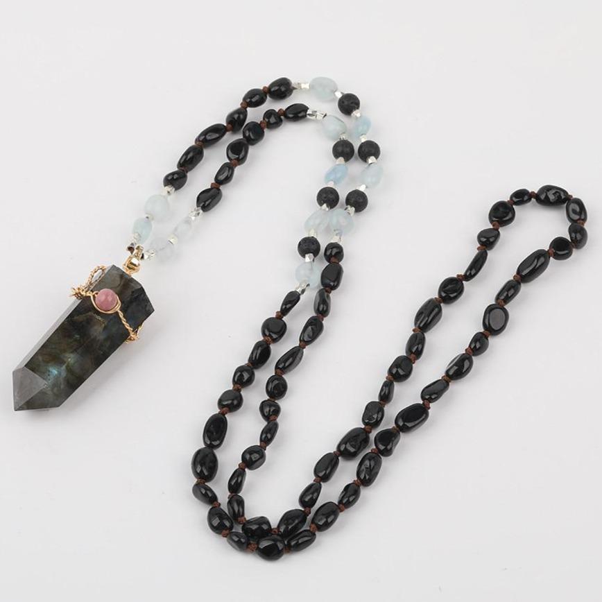 Labradorite Point Necklace