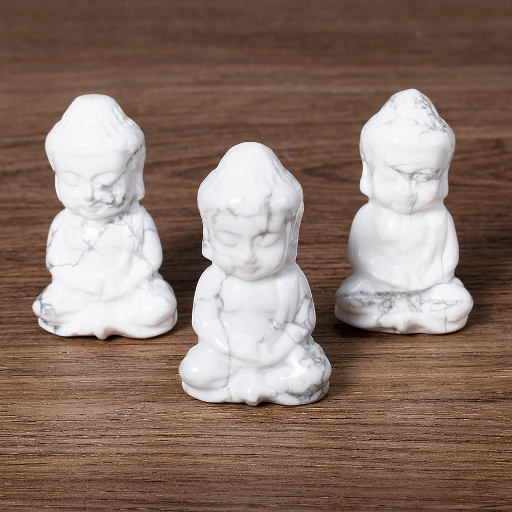 Meditating Buddha Crystal Figurines