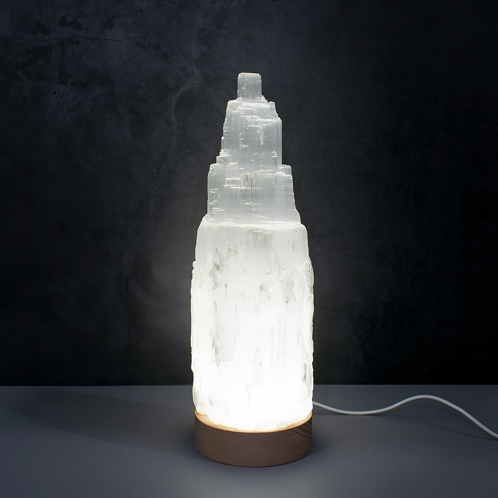 XXL Giant Selenite Crystal Lamp