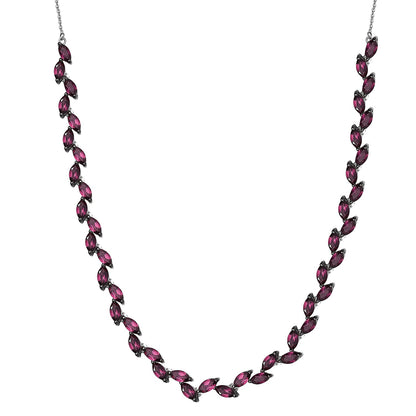 Fern Leaf Orissa Rhodolite Garnet Necklace — Grace, Passion & Harmonious Presence