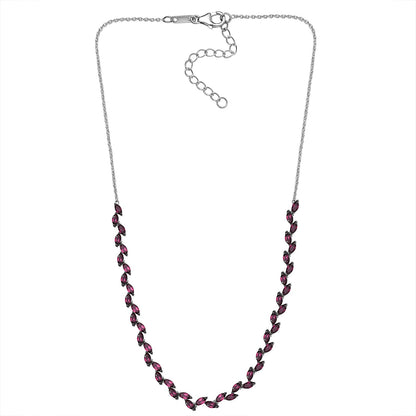 Fern Leaf Orissa Rhodolite Garnet Necklace — Grace, Passion & Harmonious Presence