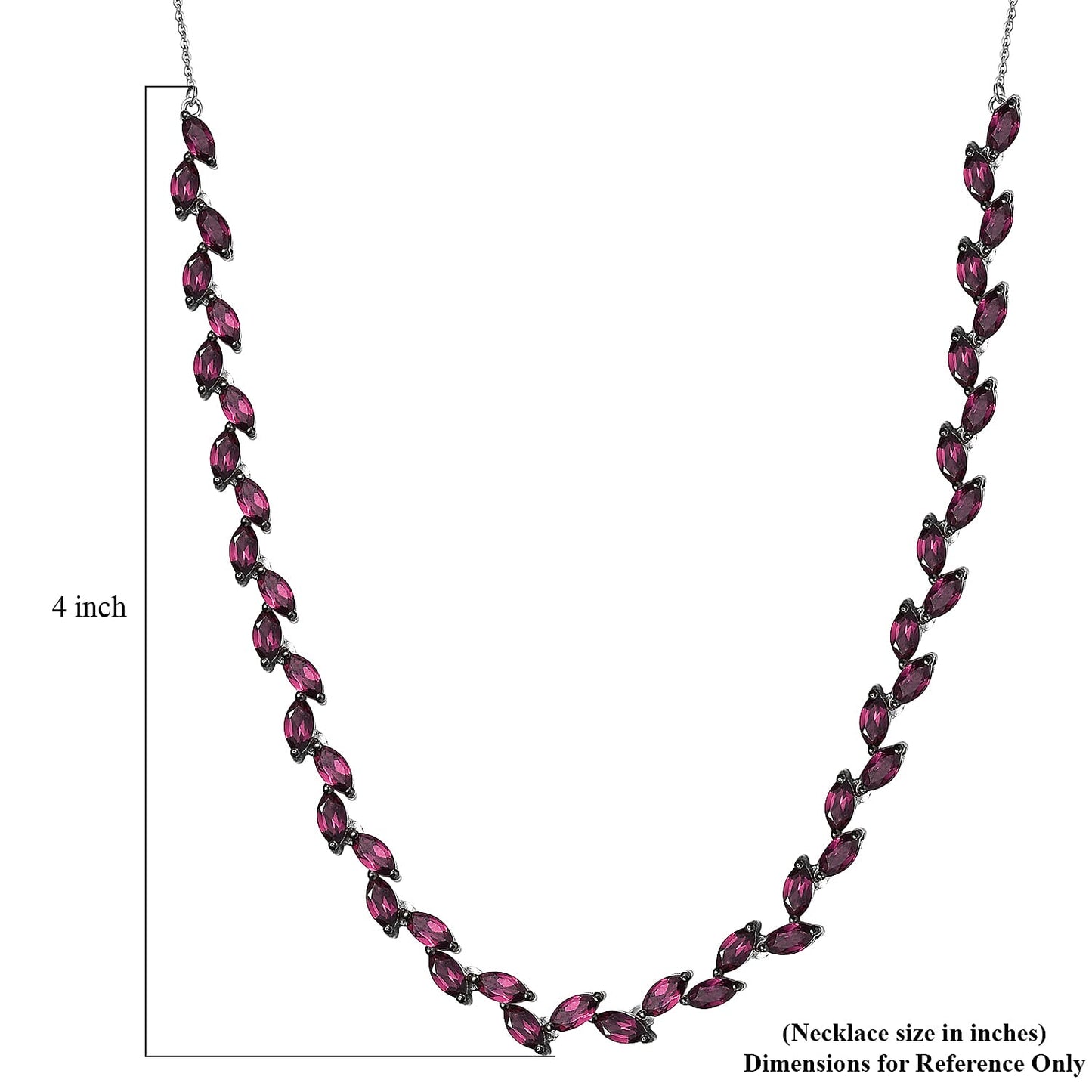 Fern Leaf Orissa Rhodolite Garnet Necklace — Grace, Passion & Harmonious Presence