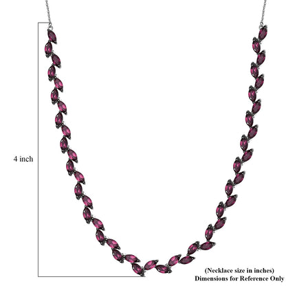 Fern Leaf Orissa Rhodolite Garnet Necklace — Grace, Passion & Harmonious Presence