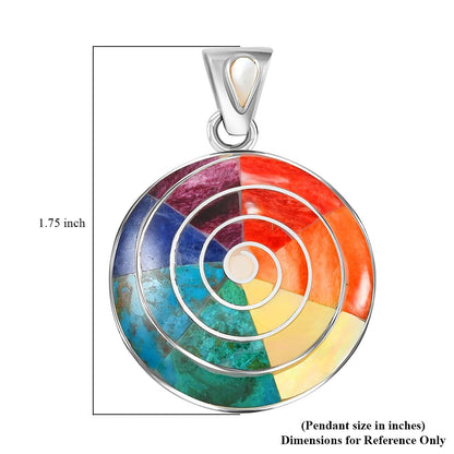 Big Pachamama Multi-Gemstone Pendant — Earth Energy, Strength & Joyful Color