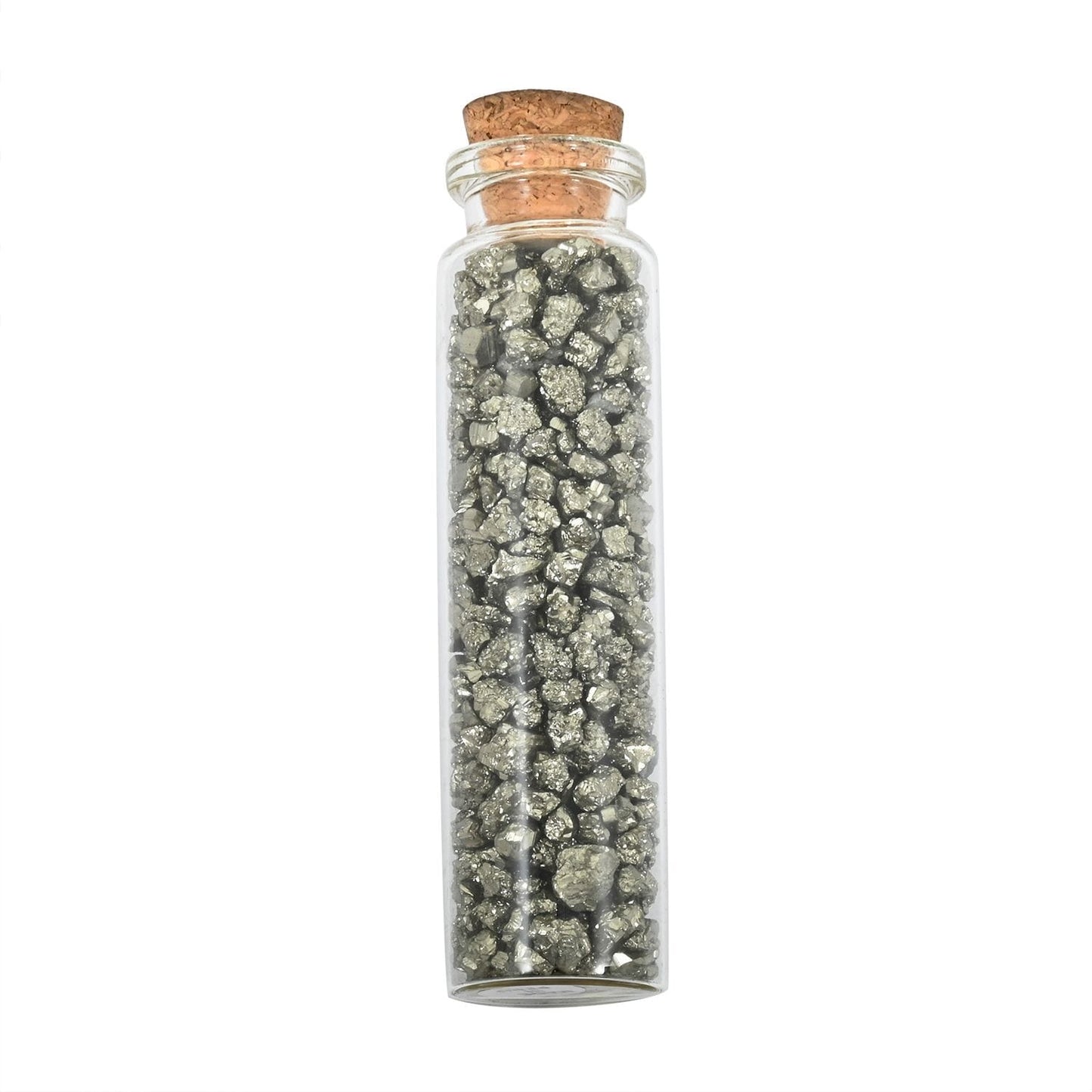 Natural Pyrite Gemstone Bottle – Elegance in Every Drop
