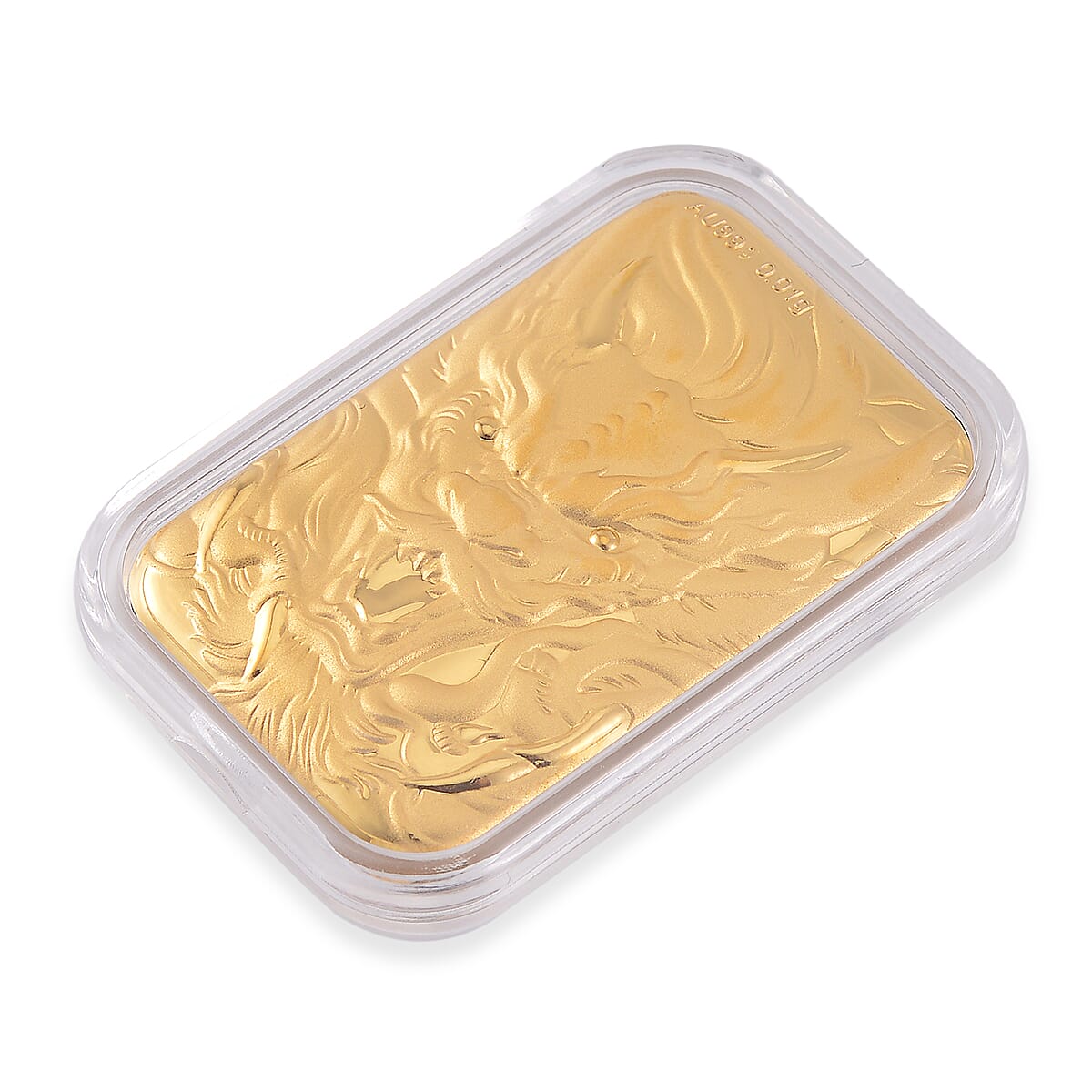 24K Golden Dragon Emboss Sheet — Strength, Fortune & Courage