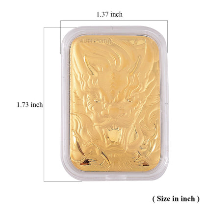 24K Golden Dragon Emboss Sheet — Strength, Fortune & Courage